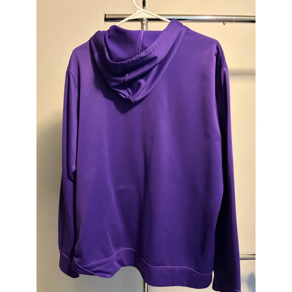 Majestic Minnesota Vikings Hoodie Large Purple NFL Football NFC North Pullover